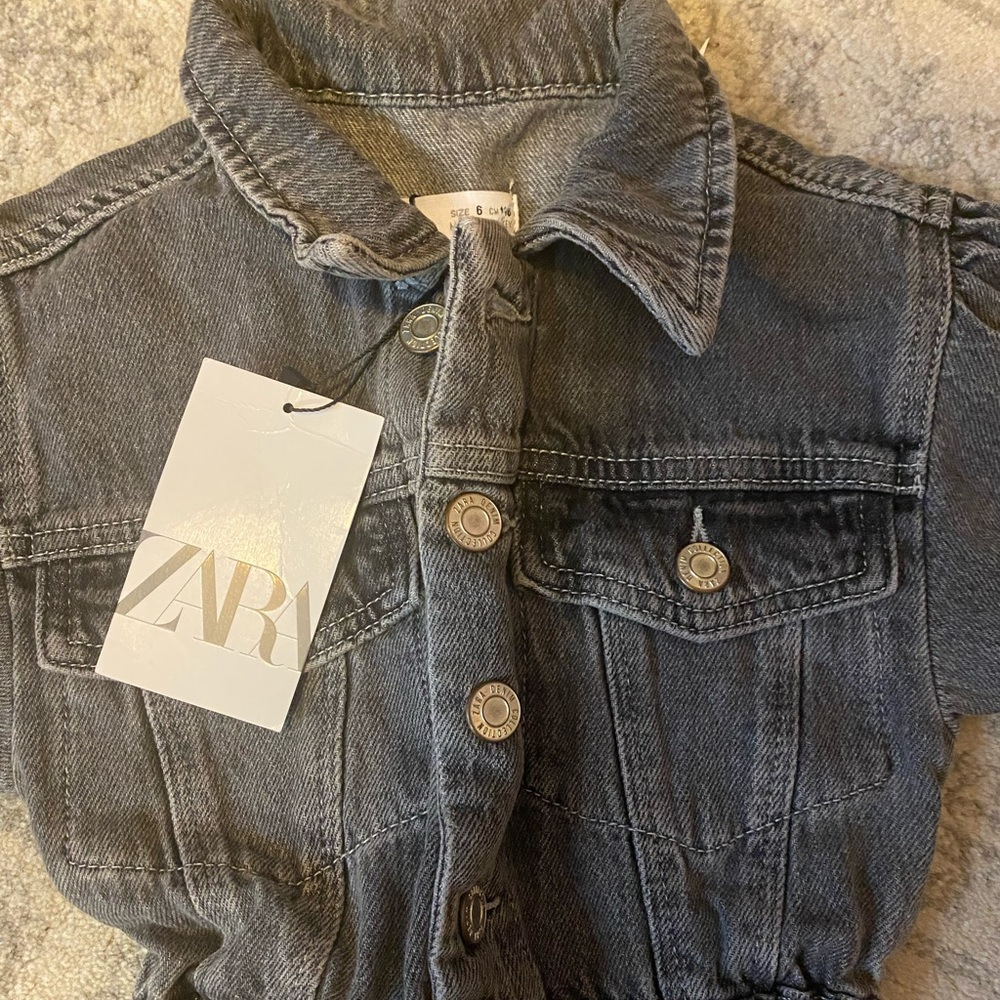 Denim jumpsuit- kids size 6
